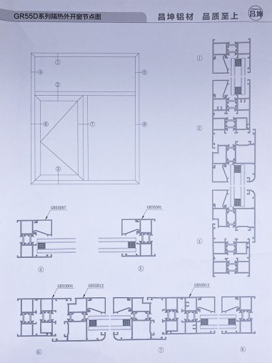 GR55D系列隔熱平開(kāi)窗