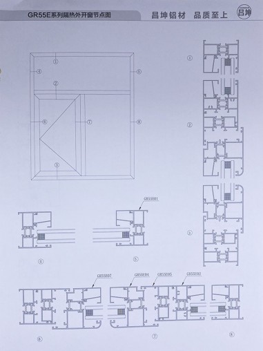 GR55E系列隔熱平開(kāi)窗