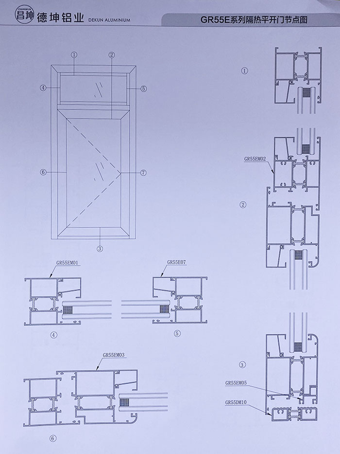 GR55E系列隔熱平開(kāi)窗
